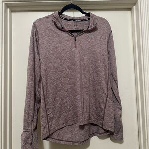 WOMEN NIKE RUNNING DRI FIT QUARTER ZIP PULLOVER